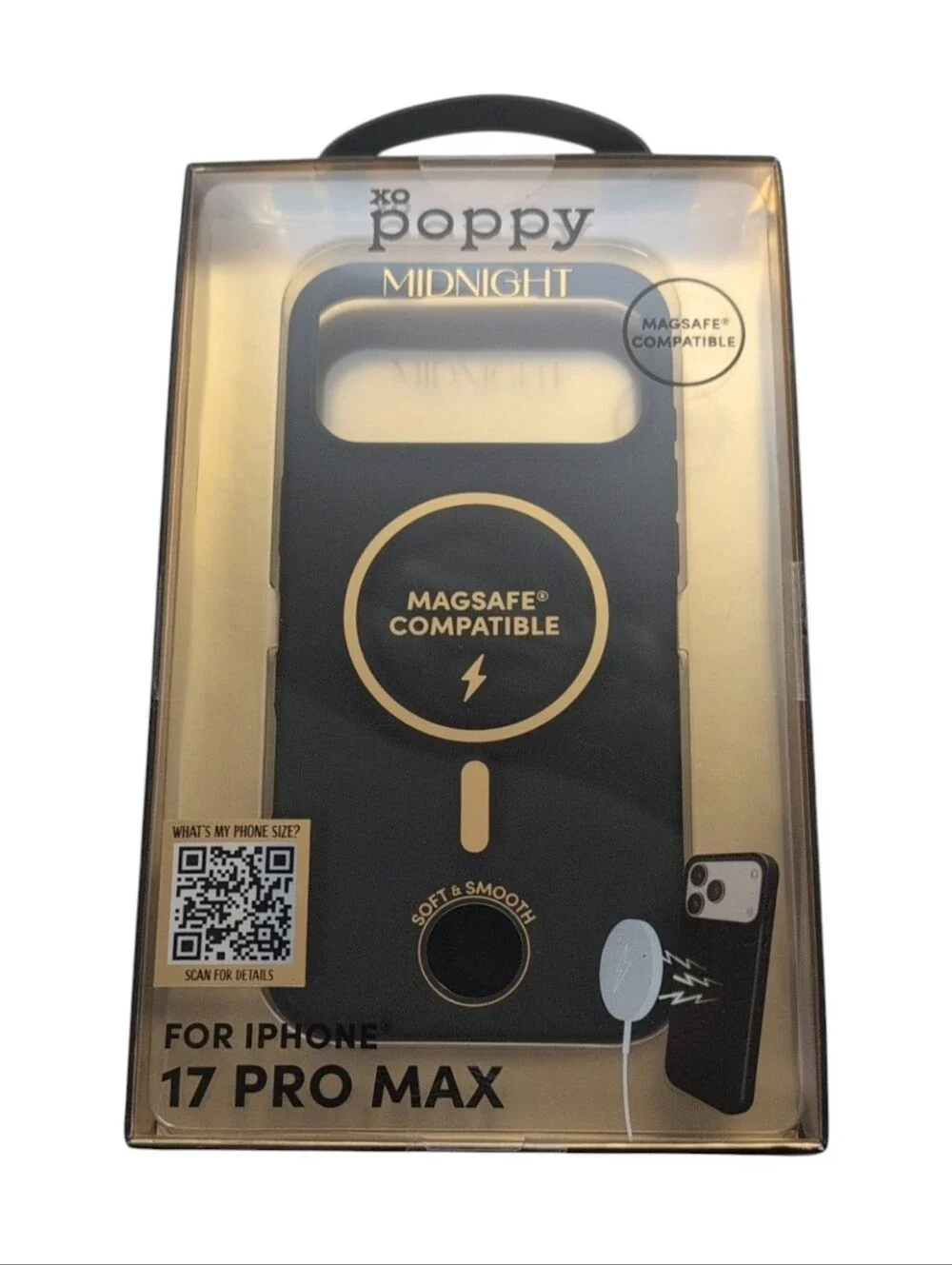 XO Poppy Black Midnight iPhone 17 Pro Max Phone Case